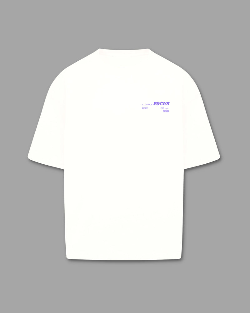 "KEEP FOCUS" T-SHIRT - PURPLE